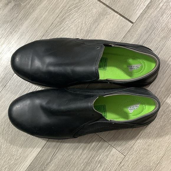 Red Wing Shoes Cross Lite Safety Toe Slip-on Work Black Leather Shoe size 11.5 - Picture 2 of 13